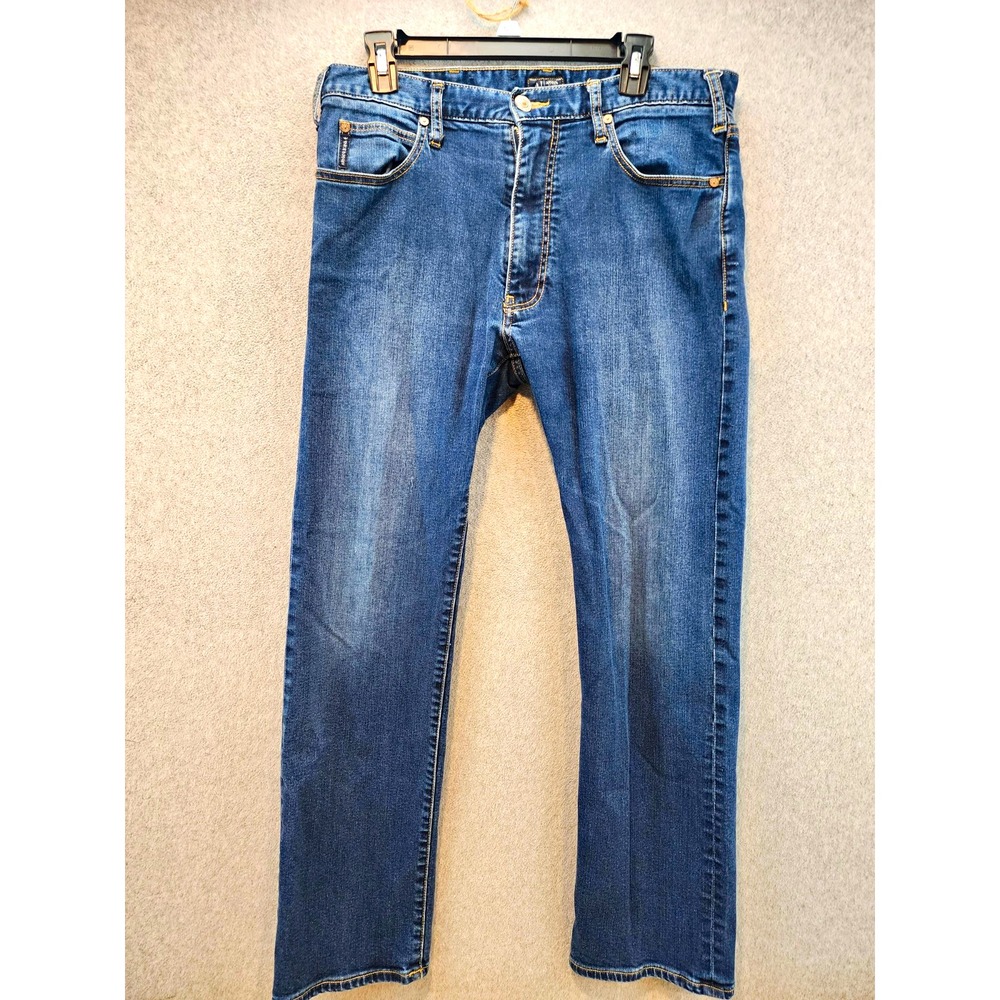 Armani Jeans J31 Men's Blue Medium Wash Denim Jeans Regular Straight W34 L30
